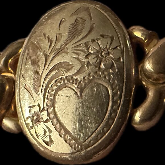 πHPπ NO MONOGRAM Vtg. Pitman & Keeler Amer. Queen Gold-Filled Exp. Bracelet - Picture 10 of 13